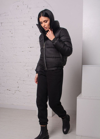 Чорна демісезонна куртка к-008 чорна SoulKiss k-008