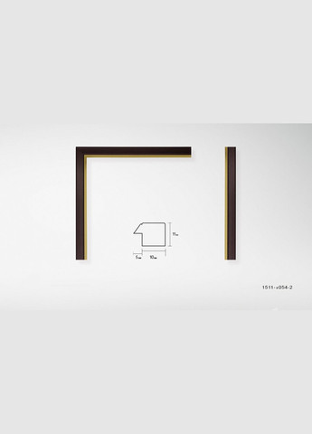 Фоторамка 21Х30, (А4), вишнева із золотою вставкою, 1511-х054-2, СКЛО + КАРТОН No Brand (307061005)