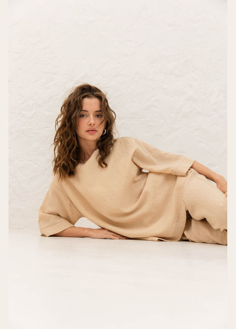 Жіночий костюм кофта штани. Бежевий Seventeen (335868291)