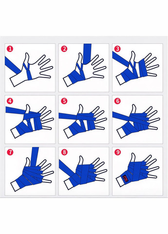 Боксерські бинти 3 метри бінти для боксу чорний No Brand (331739752)