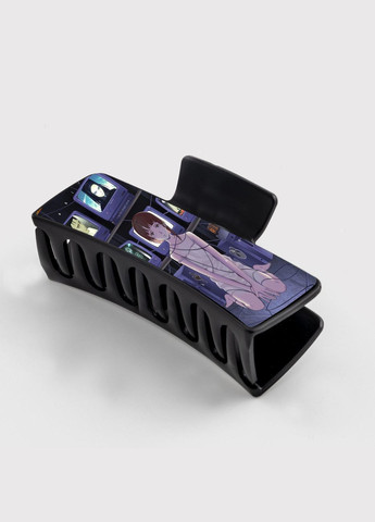 Заколка крабик для волосся Аніме Експерименти Лейн #0005 чорний No Brand (315631061)