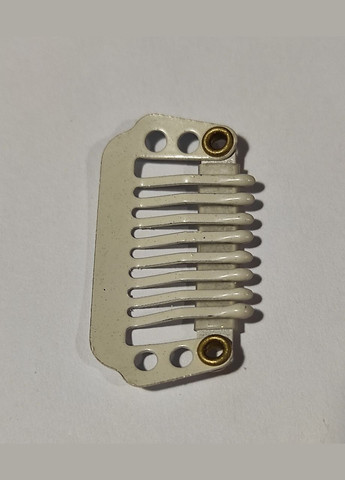 Заколка для накладных волос и рукоделия 28 мм гребешком бежевая No Brand (307252251)