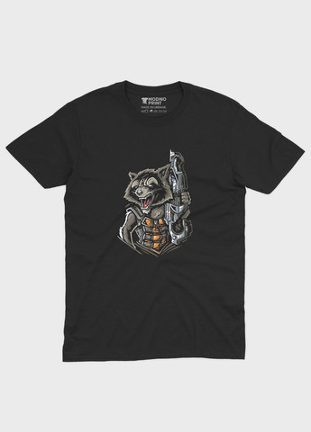 Черная демисезонная футболка для мальчика с принтом супергероев - стражи галактики (ts001-1-bl-006-017-015-b) Modno