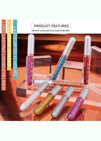 Цветная водостойкая подводка для глаз, подводка для век, цветной лайнер для глаз Цвет №1 Cakaila (321998939)