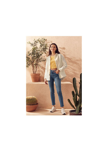 Сорочка джинсова для жінки LIDL 442665 36(S) білий Esmara (315321242)