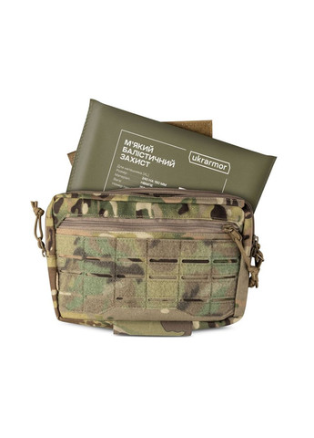 Баллистический пакет 1-го класса защиты 240 х 150 мм. под напашник XL. Трапециевидный Ukrarmor (333721964)