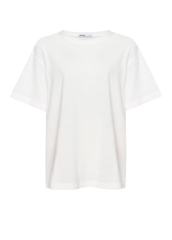 Белая летняя футболка oversize белый 1005-22 Papaya