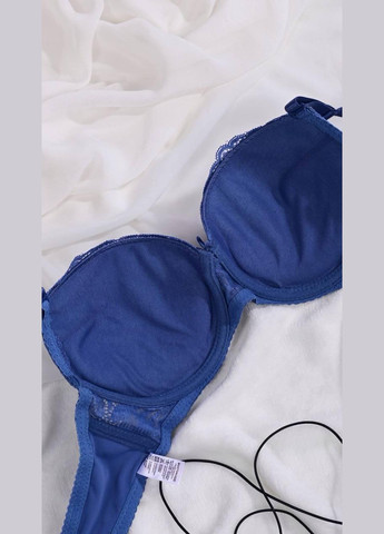 Синій бюстгальтер жіночий синього кольору No Brand поліамід, еластан