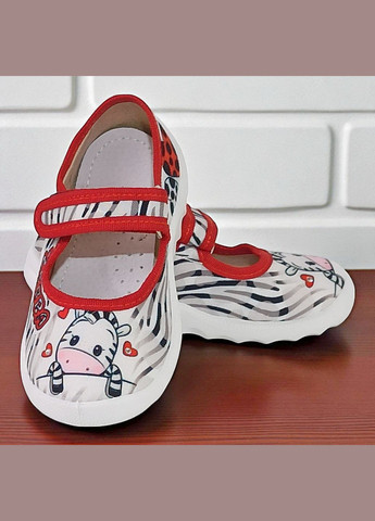 Белые ортопедические закрытые тапочки на липучке сменка в садик для девочки валди Waldi