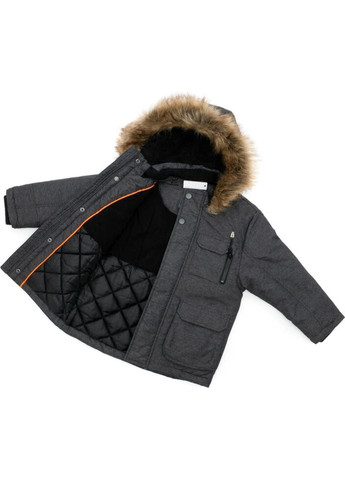 Черная зимняя куртка зимняя (1704x-122b-gray) George