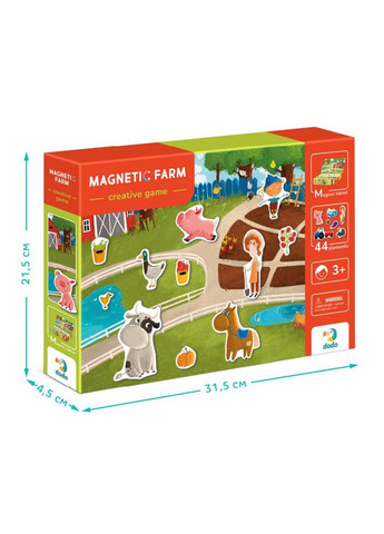 Розвиваюча магнітна гра "Ферма" DoDo 200206 DoDo Toys (306436484)