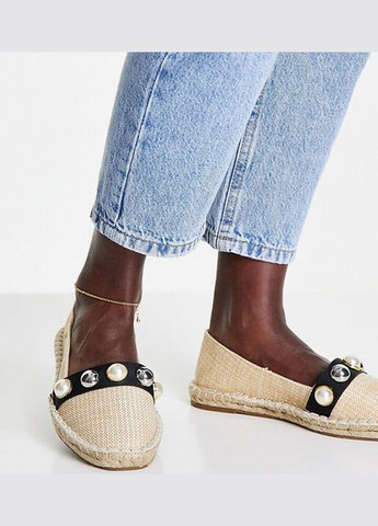 Бежевые эспадрильи Asos однотонный жемчуг (324102826)