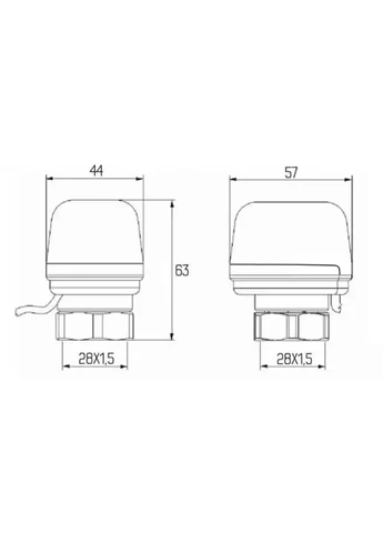 Сервопривод 230V тип закрытый No980 (NC) Icma (397020645)