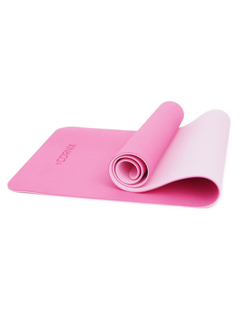 Коврик спортивный TPE 183 x 61 x 0.6 cм для йоги и фитнеса XR0005 Pink/Rose Cornix xr-0005 (275654228)