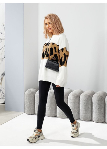 Молочный демисезонный свитер, цвет молочный No Brand