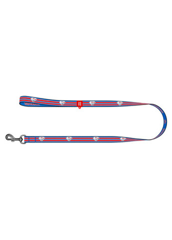 Повідець для собак нейлоновий Nylon, світловідбивний, малюнок "Супермен Ретро", M, Ш 20 мм, Дов 122 см WAUDOG (331162497)