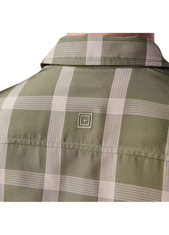 Сорочка тактична Nate Short Sleeve Shirt Mortar Plaid 5.11 Tactical (350878394)
