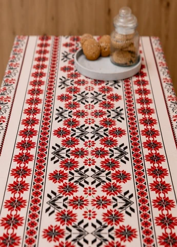 Скатерть хлопчатобумажная "Маки" 1.1м х 1.5м Homedec - (401313592)