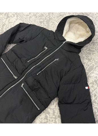 Черный демисезонный Пуховик Tommy Hilfiger