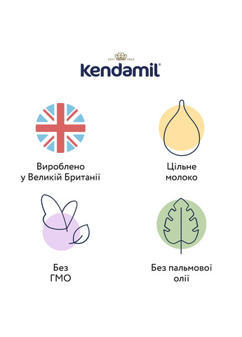 Суха молочна суміш Classic 1 для дітей 0-6 місяців, 800 г Kendamil 77000386 (339402353)