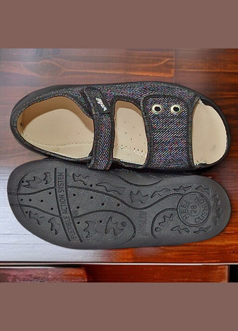 Ортопедичні текстильні босоніжки на липучках відкриті тапочки капчики для хлопчика Валді Waldi (333339246)