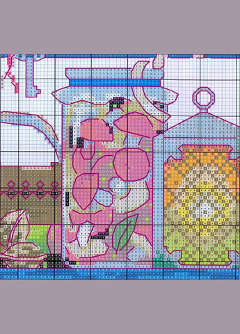 Набор для вышивания по нанесённой на канву схеме"Storeroom".AIDA 14CT printed, 35*30 см Joy Sunday (313614172)