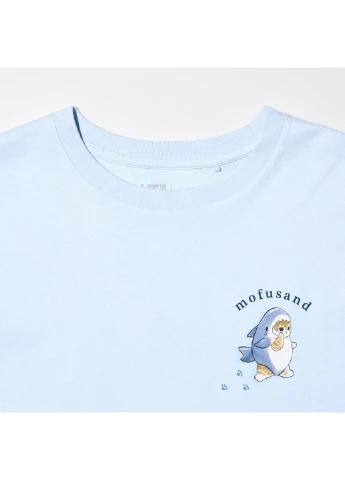 Голубая футболка (471289) Uniqlo
