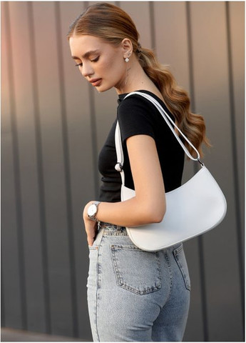 Женская сумка кроссбоди из экокожи Белая (1074029716) Sambag (360752304)