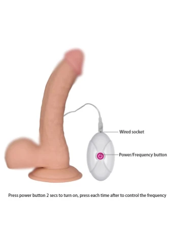Вібратор на присосці 8.8 THE ULTRA SOFT DUDE VIBRATINGLove Toy 4523 Lovetoy (391588332)
