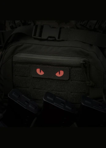 Нашивка Cat Eyes Laser Cut Ranger Green/Red/GID M-TAC (315047271)