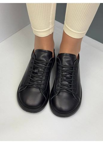 506 Анатомічні Кросівки Шкіряні Чорні No Brand чорні демісезони (373218823)