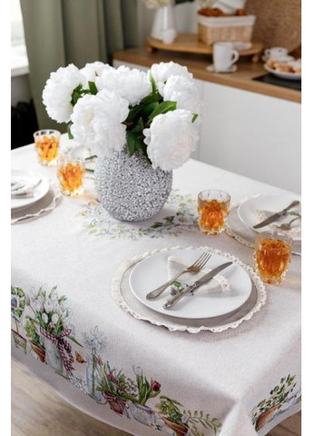 Скатертина гобеленова Garden 160х300 см Різнокольоровий (8786) Прованс (361785126)