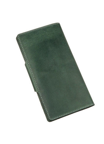 Унисекс бумажник из винтажной кожи с двумя кнопками, зеленый (sku_16168) No Brand (327819587)