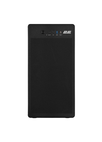 Корпус Credo V285B без БП, 1xUSB3.0, 1х USB 2.0, 1xUSB Type-C, 1x120мм, VGA 300мм, mATX, черный 2E (360398087)