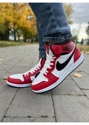 Комбіновані кросівки чоловічі nike air jordan 1 retr найк аір джордан демісезон No Brand