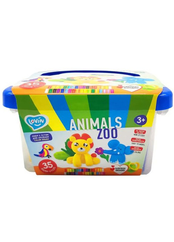 Набір тіста для ліплення "Zoo animals box" Окто (290251867)
