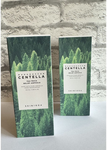 Успокаивающая сыворотка для проблемной кожи Madagascar Centella Tea-Trica Relief Ampoule 100 мл SKIN1004 (369569519)