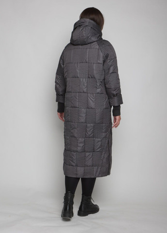 Графитовая демисезонная женское демисезонное пальто большого размера SK