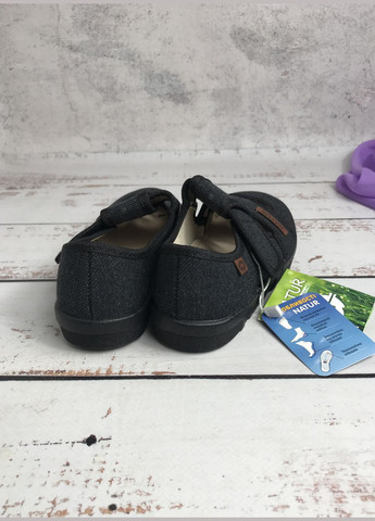 Темно-серые тапочки детские текстильные для мальчика темно-серый (274) Natur