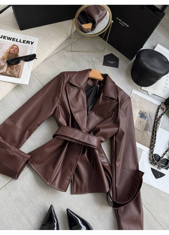 Коричнева демісезонна тренч жіночий No Brand