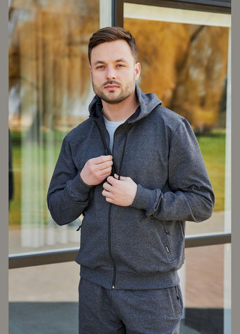 Костюм мужской батал двухнитка антрацит (М169.2) UMON (330767108)