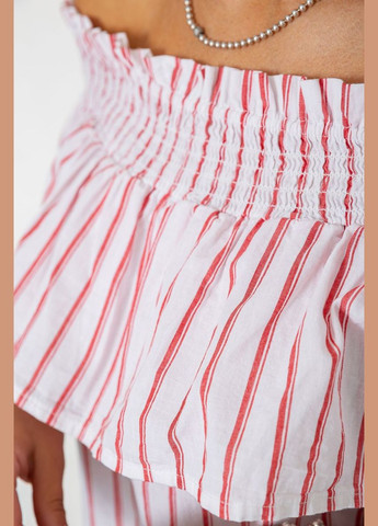 Комбінована блуза в смужку Ager 244R302-1