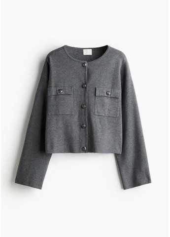 Сірий демісезонний жіночий светр щільної в'язки н&м (57618) xs сірий H&M