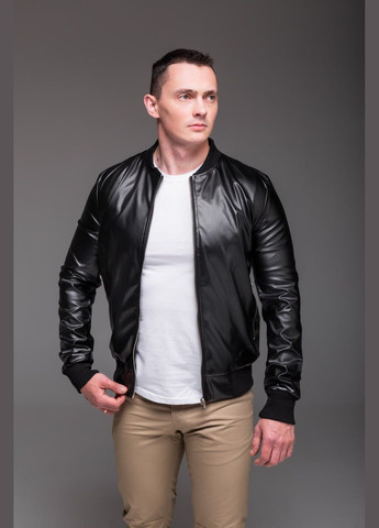 Легкий бомбер під шкіру з підкладкою Vakko на блискавці (302300496)