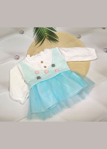 Золотое платье голубое 1898, размер 85 No Brand (306518611)