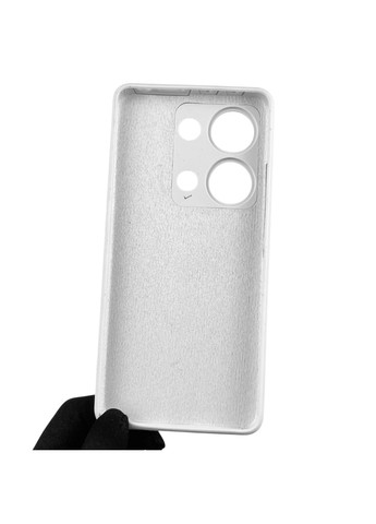 Чохол для Redmi Note 13 Pro 4G силіконовий з мікрофіброю нековзний на сяомі редмі нот 13 про 4г білий Xiaomi (366389964)