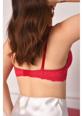 Рожевий бюстгальтер жіночий темно-рожевого кольору чашка с Let's Shop поліамід