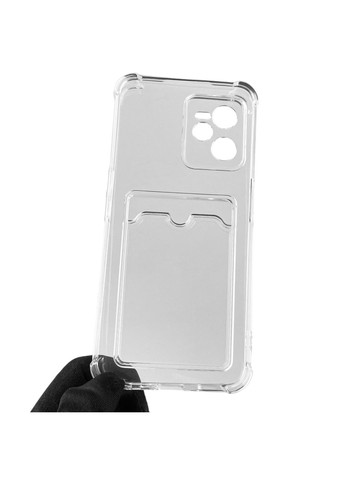 Чохол для C35 з бронь кутами з кишенею для візиток карток k-pop на реалмі C35 прозорий Realme (366234843)