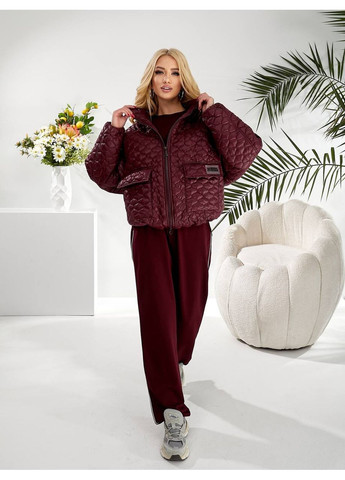 Бордовая демисезонная куртка ветровка Garna