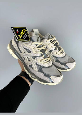 Бежеві Зимовий кросівки зимові чоловічі asics gel-nyc winter beige gray gore-tex termo | асікс гель-нюк бежеві сірі термо No Brand